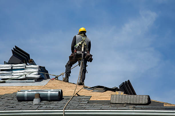 Professional Gutter Installation technician working in Manzanita, OR